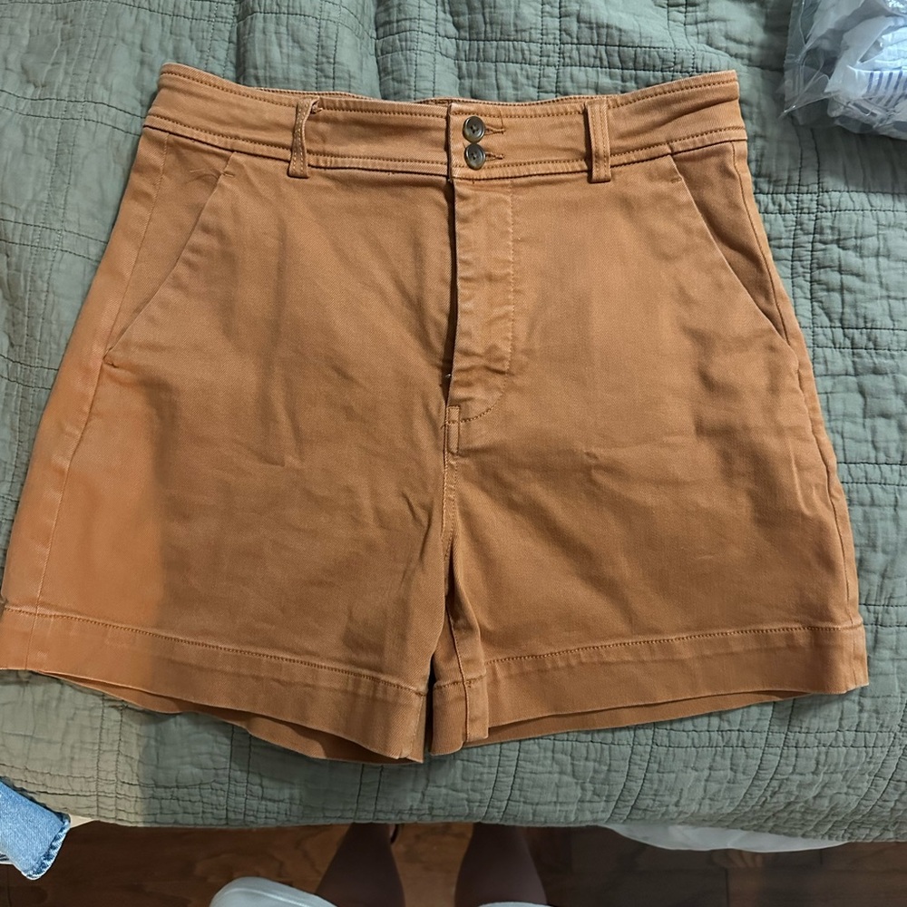 Everlane Brown High Waist Shorts